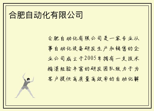合肥自动化有限公司